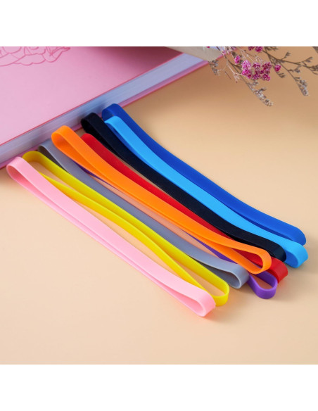 12 Bandas de Goma de Silicona ZZJMCH 13.97 cm Resistentes