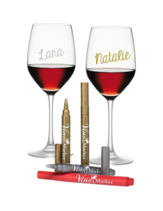 Marcadores de Vino Marker - Paquete de 4 Bolígrafos Coloridos 2
