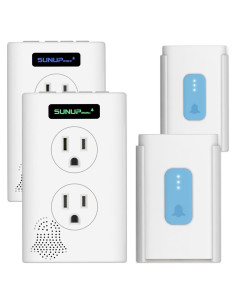 Timbre Inalámbrico SUNUPelec LM-DB100 2 Botones 2 Receptores