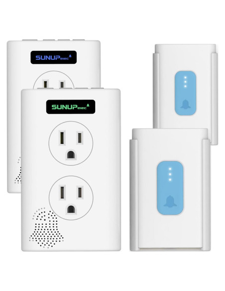 Timbre Inalámbrico SUNUPelec LM-DB100 2 Botones 2 Receptores