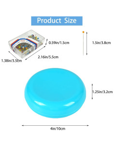 Cojín Magnético para Alfileres Hilltian con 100 Alfileres Plásticos 2