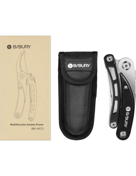 Tijeras de Jardinería Multifuncionales BIBURY, Acero Inoxidable 420