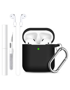 Funda de Silicona Lerobo para AirPods 1/2 con Kit de Limpieza