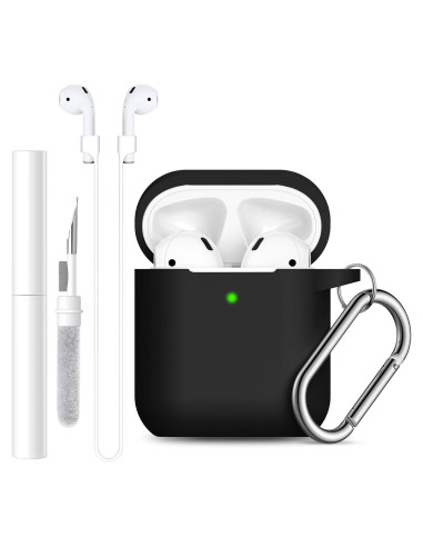 Funda de Silicona Lerobo para AirPods 1/2 con Kit de Limpieza
