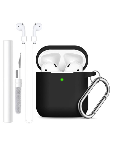 Funda de Silicona Lerobo para AirPods 1/2 con Kit de Limpieza