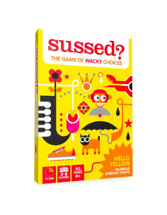 Juego de Cartas Sussed - ¿Qué Harías? - Amarillo - 110 Cartas