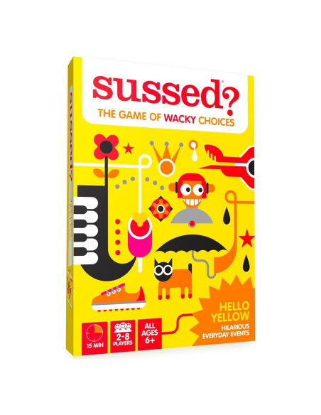 Juego de Cartas Sussed - ¿Qué Harías? - Amarillo - 110 Cartas