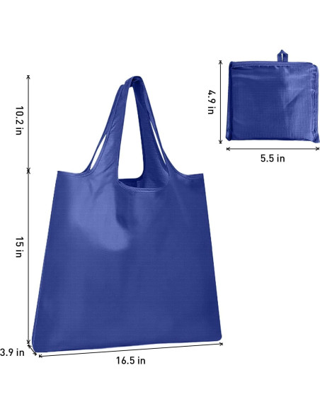 Bolsa de Compras Grande Plegable Tandoler 42x38cm 22.7kg Verde