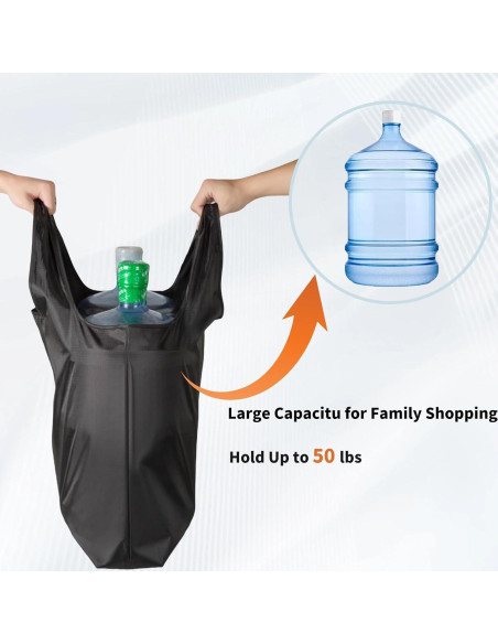 Bolsa de Compras Grande Plegable Tandoler 42x38cm 22.7kg Verde