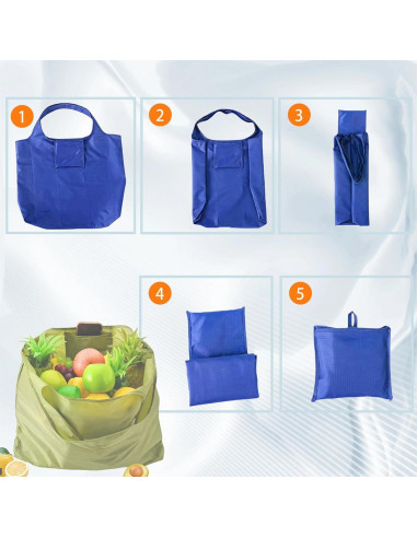 Bolsa de Compras Grande Plegable Tandoler 42x38cm 22.7kg Verde