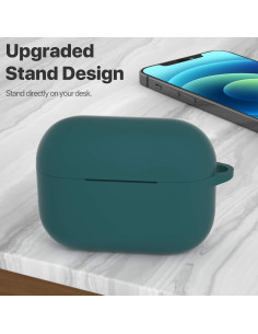 Funda de Silicona ATUAT para AirPods Pro 1/2 Gen Verde 2