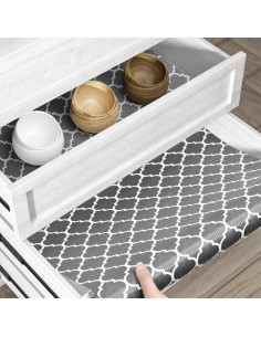 Forro Antideslizante de Estante y Cajón CLENAT 30x300 cm Gris 2