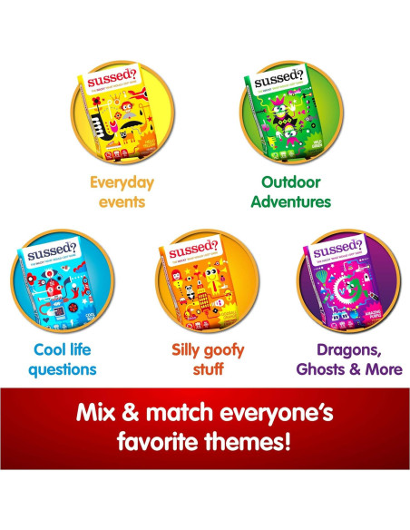 Juego de Cartas Sussed - ¿Qué Harías? - Amarillo - 110 Cartas