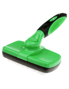 Cepillo Autolimpiante Pet Pull para Gato y Perro - Verde