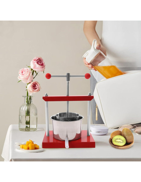 Prensa Manual de Vino TaoJune 3L Acero Inoxidable