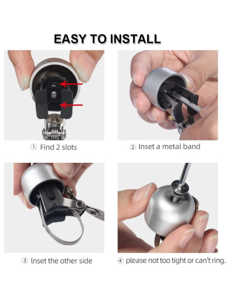 Campana de Bicicleta ROCKBROS Clásica Sonido Fuerte 47g