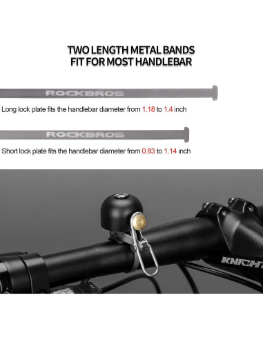 Campana de Bicicleta ROCKBROS Clásica Sonido Fuerte 47g