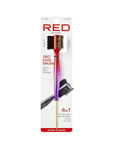 Cepillo 4 en 1 Red by Kiss 360 Edge para Cabello Rizado