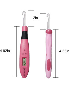 Juego de Ganchillos Iluminados Yarniss Tamaño 17 con Contador 2