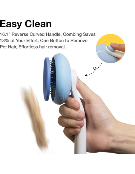 Cepillo Autolimpiante para Mascotas GULIGULI Azul 20.3cm