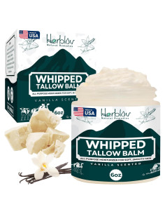 Bálsamo de Sebo de Res Herblov 181g - Hidratante Natural Vainilla