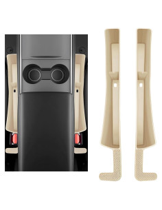 Relleno de Espacio entre Asientos de Coche KVAEY Beige 2PCS