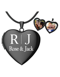 Collar medallón corazón personalizado Fanery Sue 2 fotos