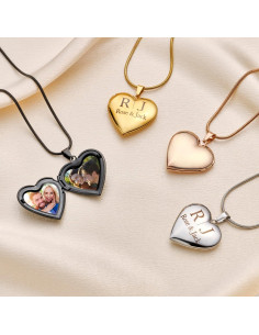 Collar medallón corazón personalizado Fanery Sue 2 fotos 2