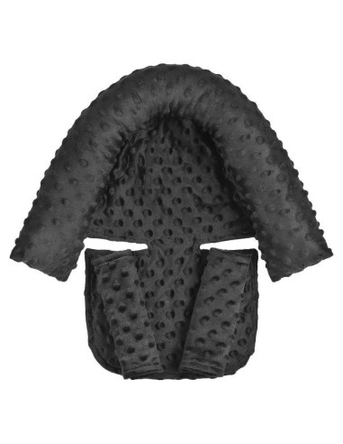Soporte para cabeza y cubiertas de cinturón para bebé - Negro