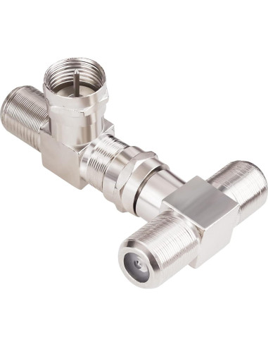 Adaptador Divisor Coaxial Goupchn F Macho a Doble F Hembra