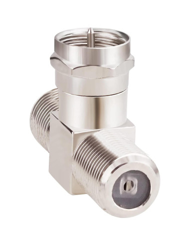 Adaptador Divisor Coaxial Goupchn F Macho a Doble F Hembra