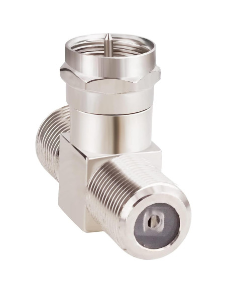 Adaptador Divisor Coaxial Goupchn F Macho a Doble F Hembra