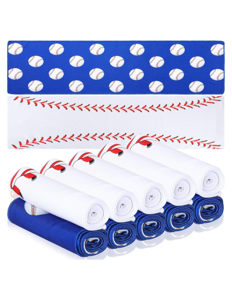 12 Toallas Enfriadoras de Microfibra Remagr 76.2x22.9cm Béisbol