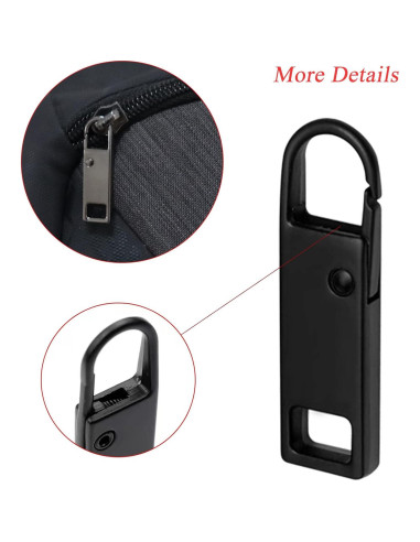 Tiradores de Cremallera Urmspst 8 Piezas Metal 4 Colores