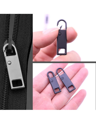 Tiradores de Cremallera Urmspst 8 Piezas Metal 4 Colores