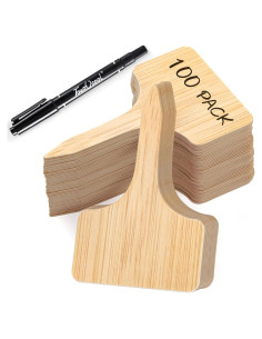 Etiquetas para Plantas VITEVER 100pcs PVC Impermeables 9.9x6.1cm