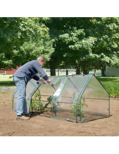 Invernadero Mini Miracle-Gro 0.91x2.44x0.91m con Cubierta PVC 2