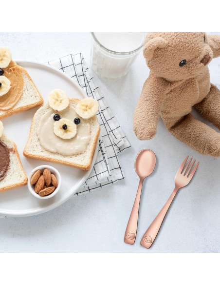 Set de Cubiertos para Niños DRKIO - 6 Piezas de Acero Inoxidable Set de Cubiertos para Niños DRKIO - 6 Piezas de Acero Inoxidable