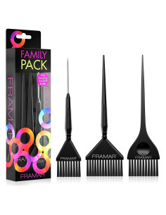 Juego de Brochas para Color de Cabello Framar - 3 Piezas