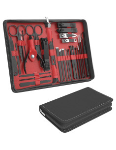 Kit de Manicura y Pedicura Profesional TSEOA 31 Piezas Rojo 2