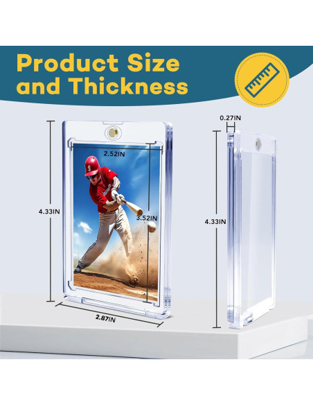 20 Soportes Magnéticos para Tarjetas ZENOWICK 35pt UV