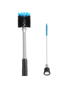 Cepillo de Botellas 2-en-1 MOSOLAN con Cepillo para Pajitas