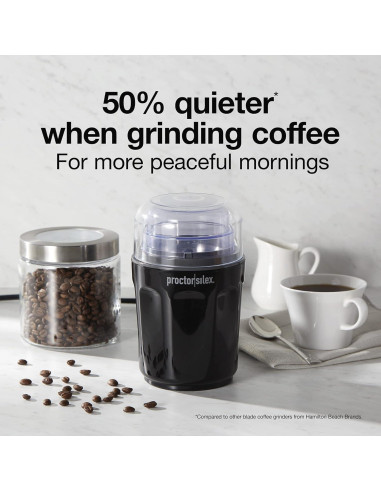 Molinillo de Café Eléctrico Proctor Silex 12 Tazas Negro