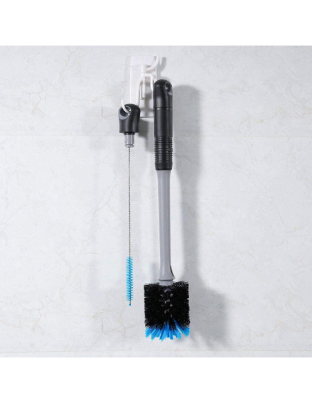 Cepillo de Botellas 2-en-1 MOSOLAN con Cepillo para Pajitas