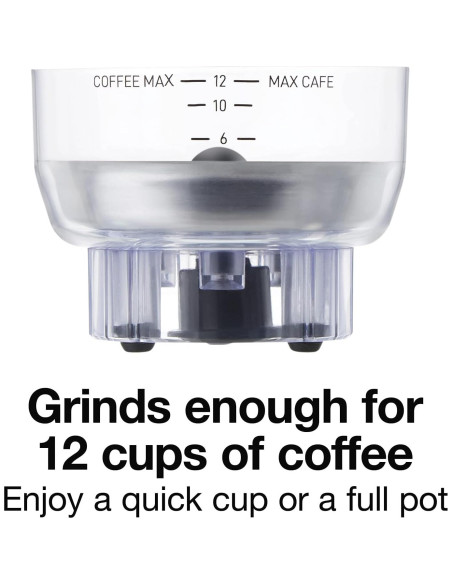 Molinillo de Café Eléctrico Proctor Silex 12 Tazas Negro