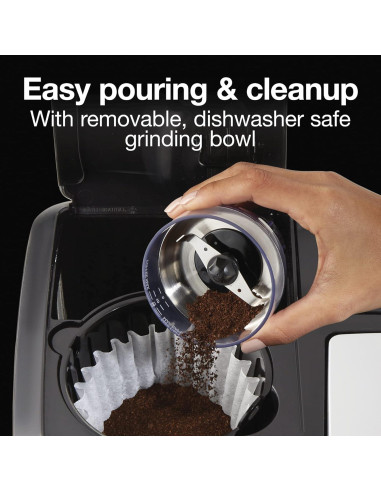 Molinillo de Café Eléctrico Proctor Silex 12 Tazas Negro