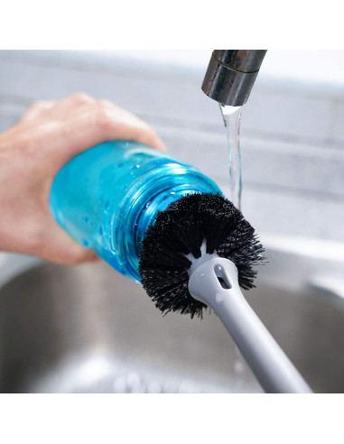 Cepillo de Botellas 2-en-1 MOSOLAN con Cepillo para Pajitas