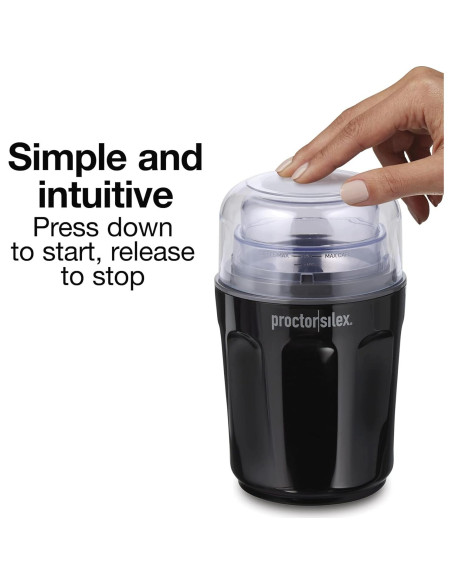 Molinillo de Café Eléctrico Proctor Silex 12 Tazas Negro