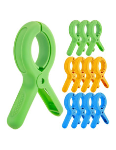 Clips para Toallas de Playa Minyaluck - 12 Pcs Multicolor