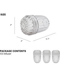 Set de 3 Infusores de Frutas VANSUN para Botellas Anchas 2